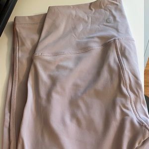 lululemon 28” Highrise Wunder Train Double Lined Legging - Light Lavender